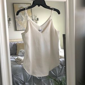 Express Cream Lined VNeck Top SZ XS